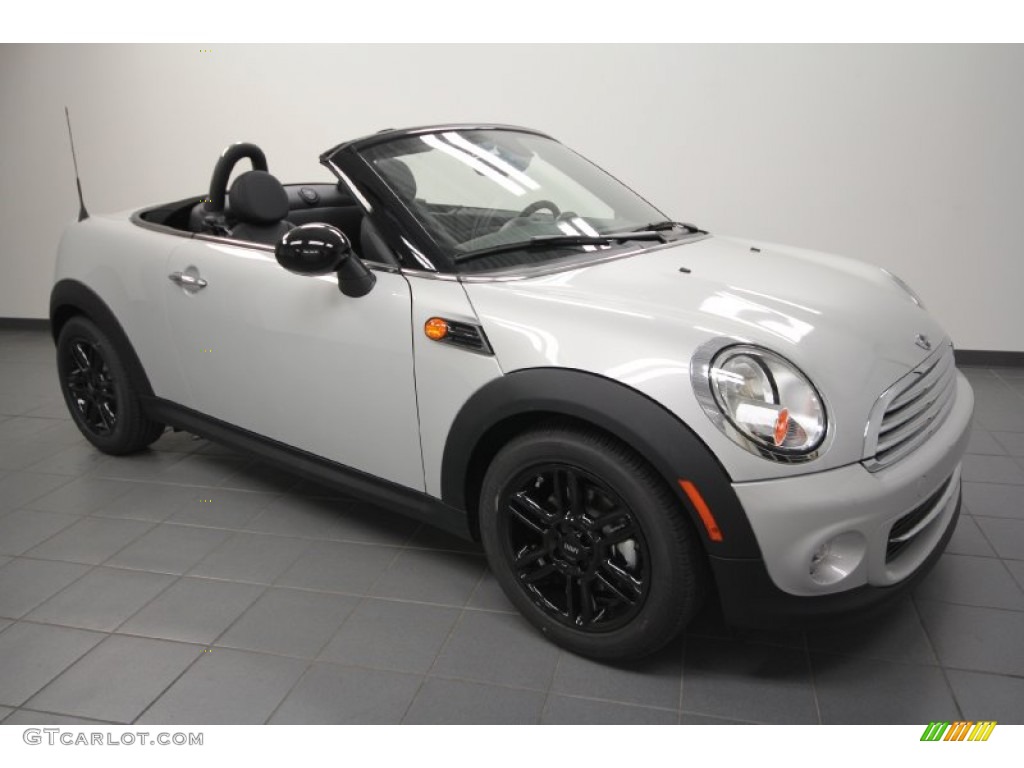 White Silver Metallic 2012 Mini Cooper Roadster Exterior Photo #66689402