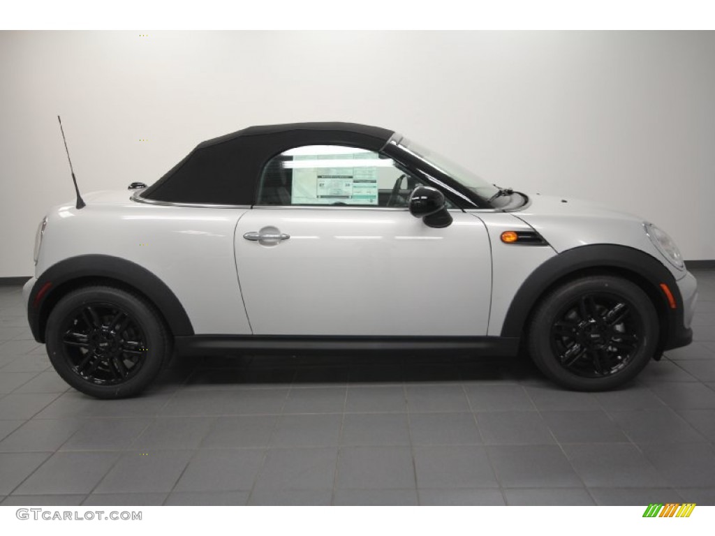 White Silver Metallic 2012 Mini Cooper Roadster Exterior Photo #66689417