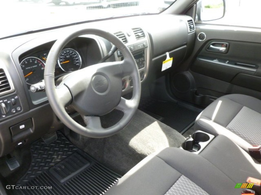 Ebony Interior 2012 Chevrolet Colorado LT Extended Cab 4x4 Photo #66689489