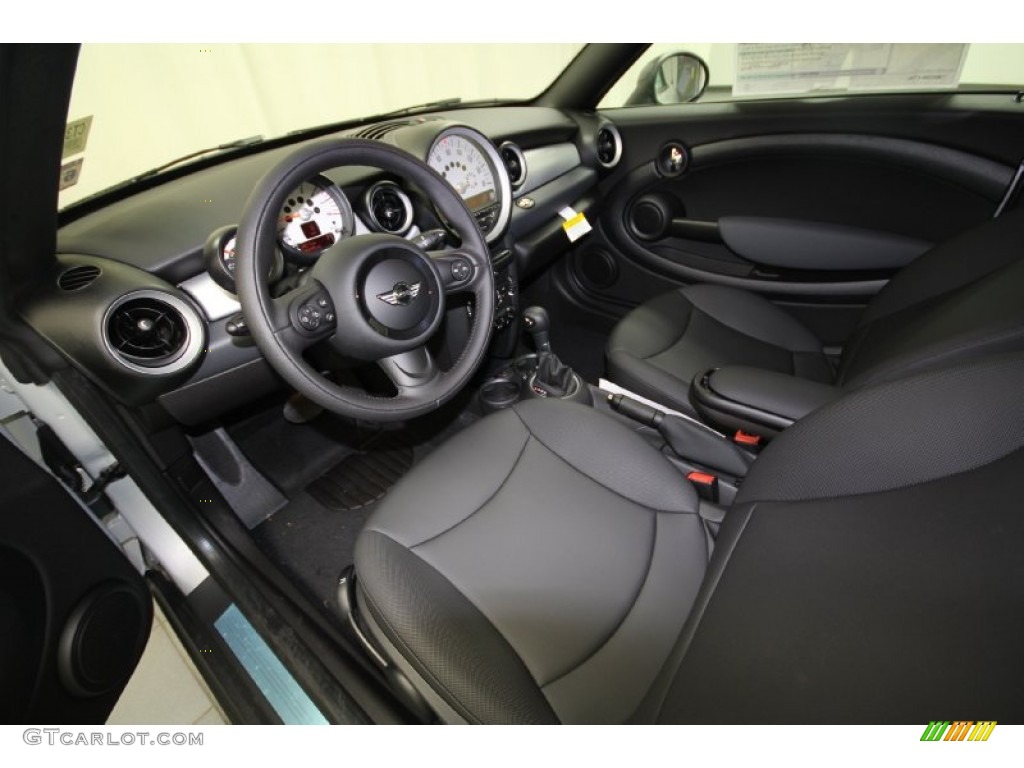Carbon Black Interior 2012 Mini Cooper Roadster Photo #66689501
