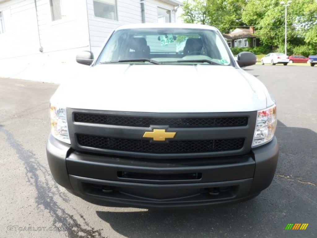 2012 Silverado 1500 Work Truck Extended Cab 4x4 - Silver Ice Metallic / Dark Titanium photo #2