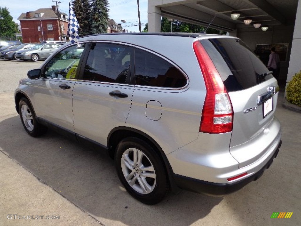 2010 CR-V EX AWD - Alabaster Silver Metallic / Black photo #12