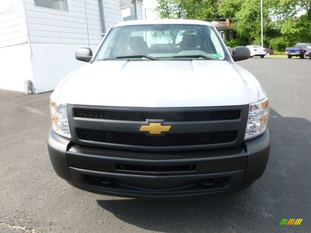 2012 Silverado 1500 Work Truck Extended Cab 4x4 - Silver Ice Metallic / Dark Titanium photo #2