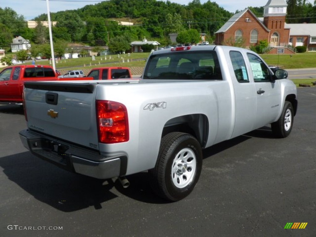 2012 Silverado 1500 Work Truck Extended Cab 4x4 - Silver Ice Metallic / Dark Titanium photo #7