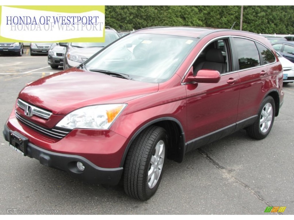 2007 CR-V EX-L 4WD - Tango Red Pearl / Gray photo #1