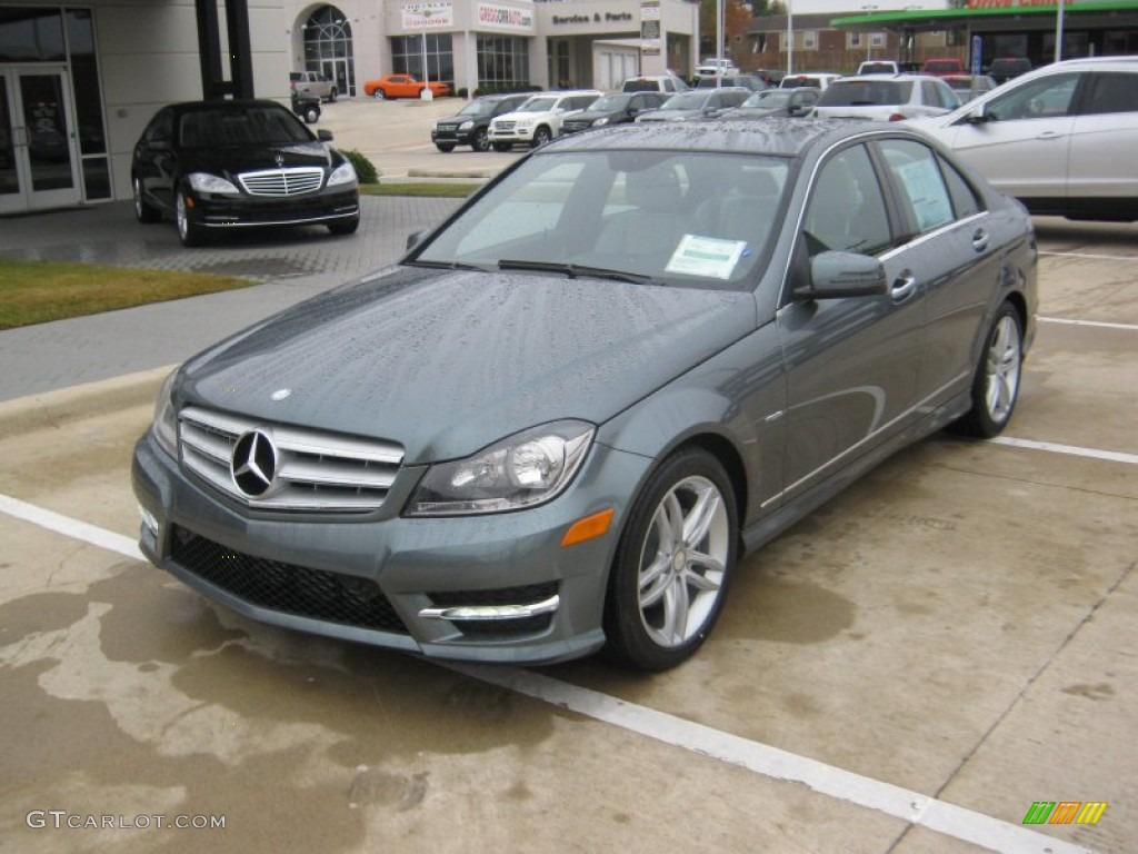 Sapphire Grey Metallic 2012 Mercedes-Benz C 250 Sport Exterior Photo #66690701