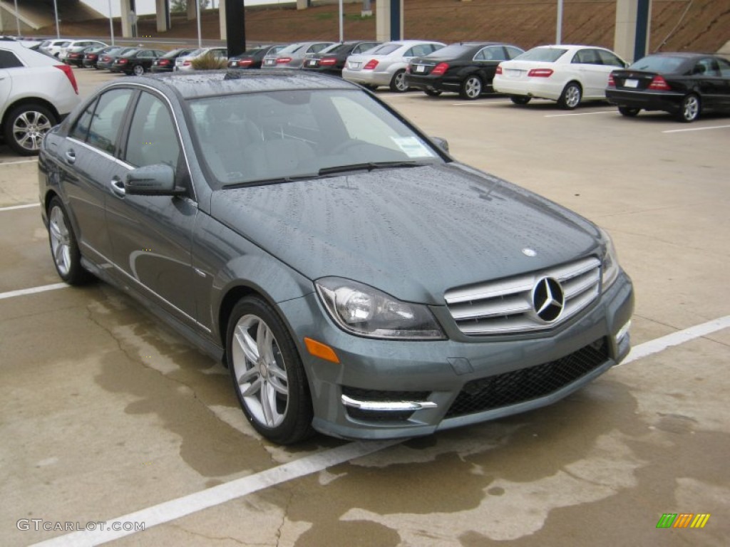 Sapphire Grey Metallic 2012 Mercedes-Benz C 250 Sport Exterior Photo #66690758