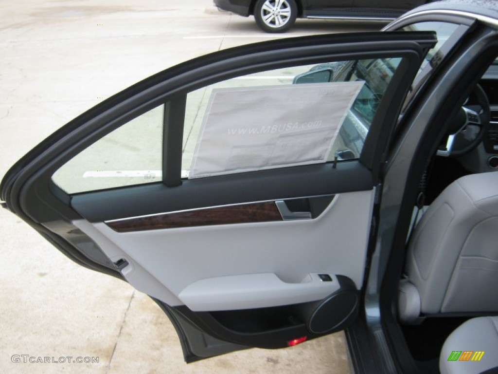 2012 Mercedes-Benz C 250 Sport Ash Door Panel Photo #66690833