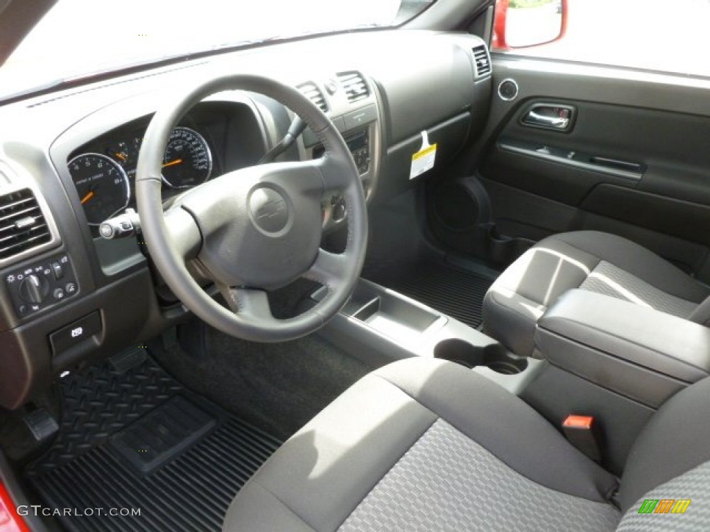 Ebony Interior 2012 Chevrolet Colorado LT Extended Cab Photo #66690875