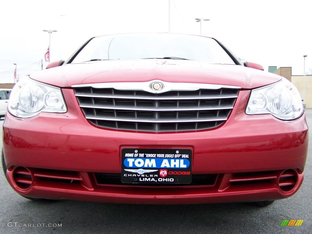 2008 Sebring Touring Sedan - Inferno Red Crystal Pearl / Dark Slate Gray/Light Slate Gray photo #3