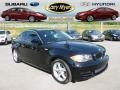 2009 Jet Black BMW 1 Series 128i Coupe  photo #1