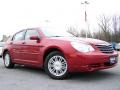 2008 Inferno Red Crystal Pearl Chrysler Sebring Touring Sedan  photo #8