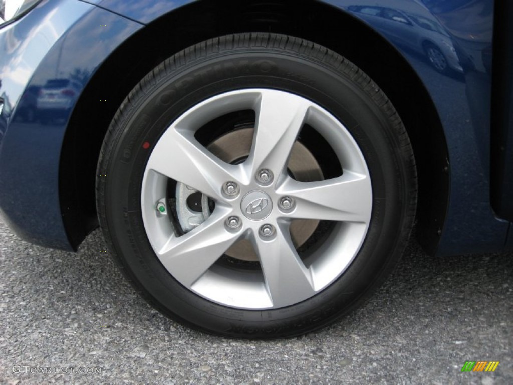 2013 Elantra GLS - Atlantic Blue / Beige photo #11