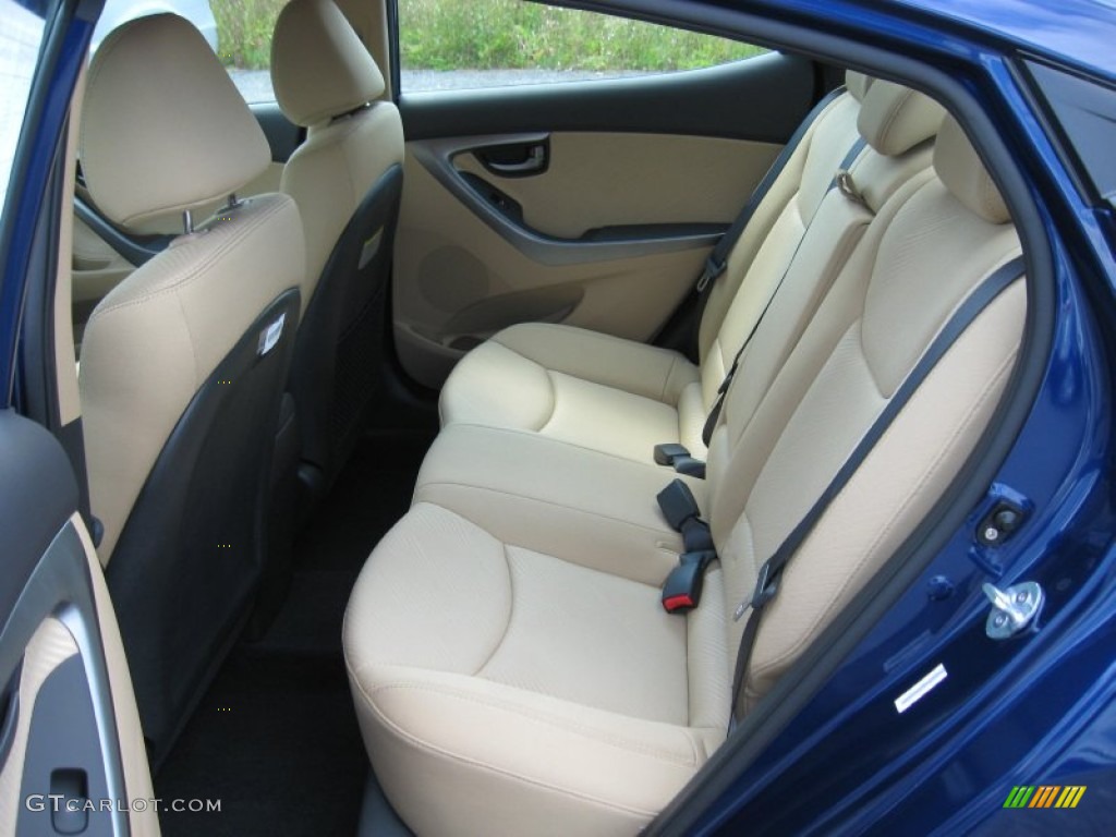2013 Elantra GLS - Atlantic Blue / Beige photo #17