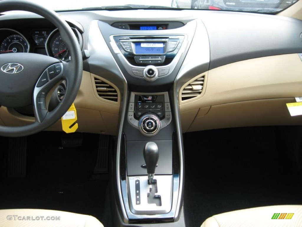 2013 Elantra GLS - Atlantic Blue / Beige photo #24