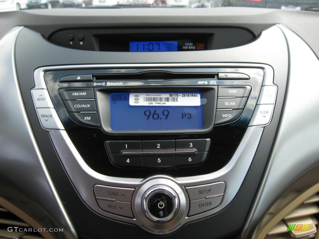 2013 Elantra GLS - Atlantic Blue / Beige photo #25