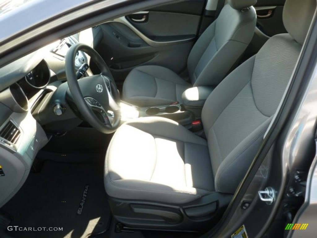 Gray Interior 2011 Hyundai Elantra GLS Photo #66692240