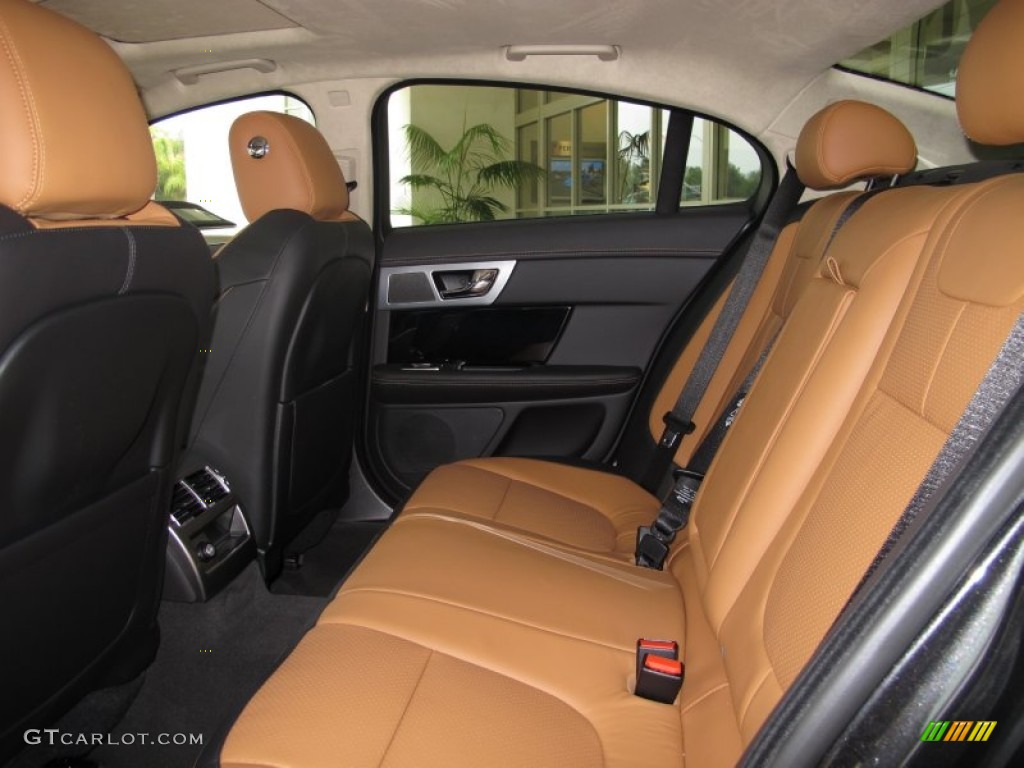 2012 Jaguar XF Portfolio Rear Seat Photo #66692973