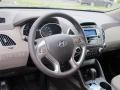 2012 Hyundai Tucson Taupe Interior Steering Wheel Photo