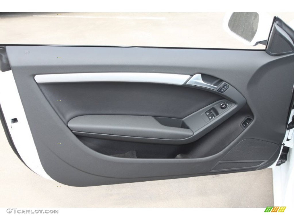 2012 Audi A5 2.0T quattro Coupe Black Door Panel Photo #66693452