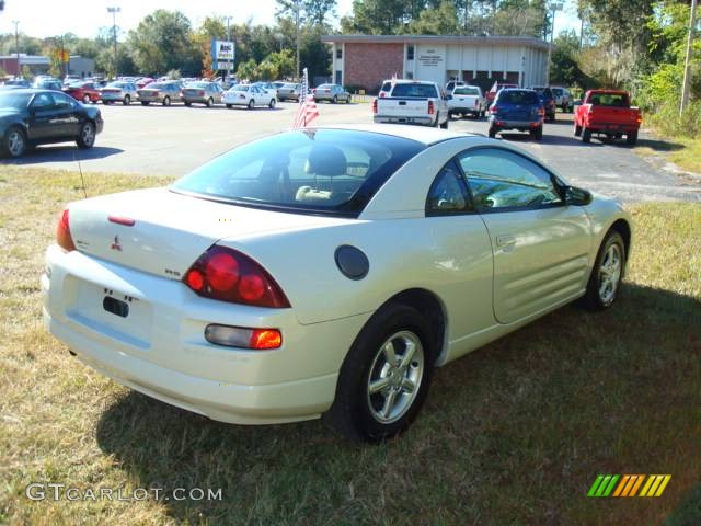 2001 Eclipse RS Coupe - Dover White Pearl / Beige photo #6