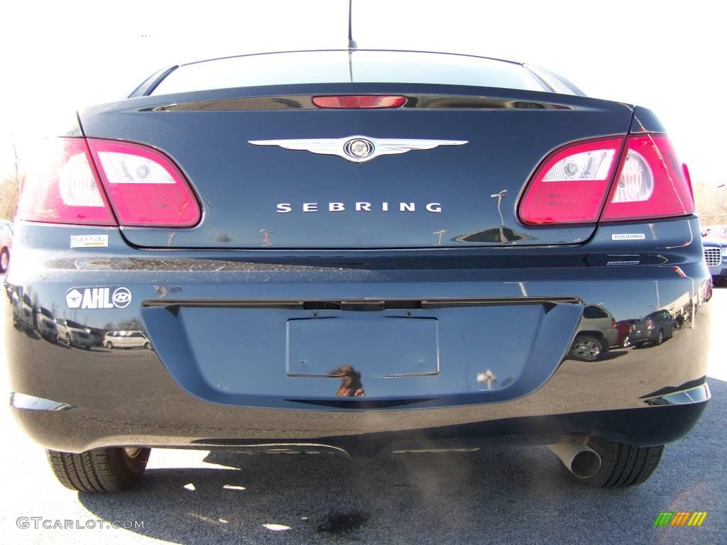 2008 Sebring Touring Sedan - Brilliant Black Crystal Pearl / Dark Slate Gray/Light Slate Gray photo #5
