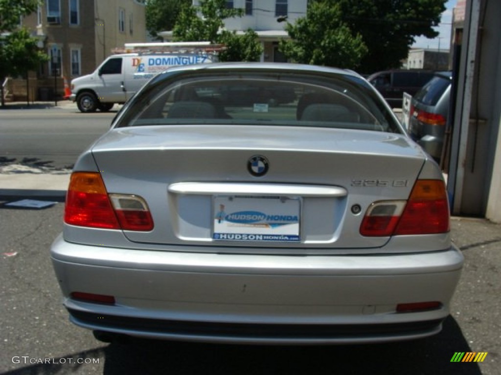 2001 3 Series 325i Coupe - Titanium Silver Metallic / Black photo #5