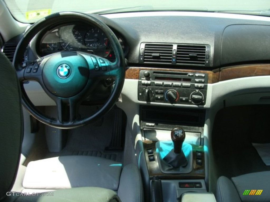 2001 3 Series 325i Coupe - Titanium Silver Metallic / Black photo #9