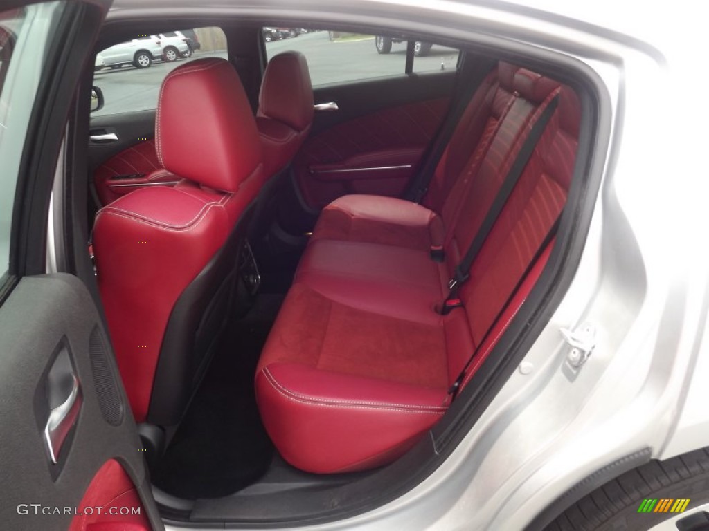 Black/Red Interior 2012 Dodge Charger SRT8 Photo #66695804