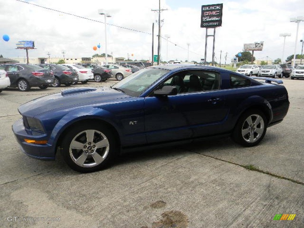 2007 Mustang GT Premium Coupe - Vista Blue Metallic / Dark Charcoal photo #3