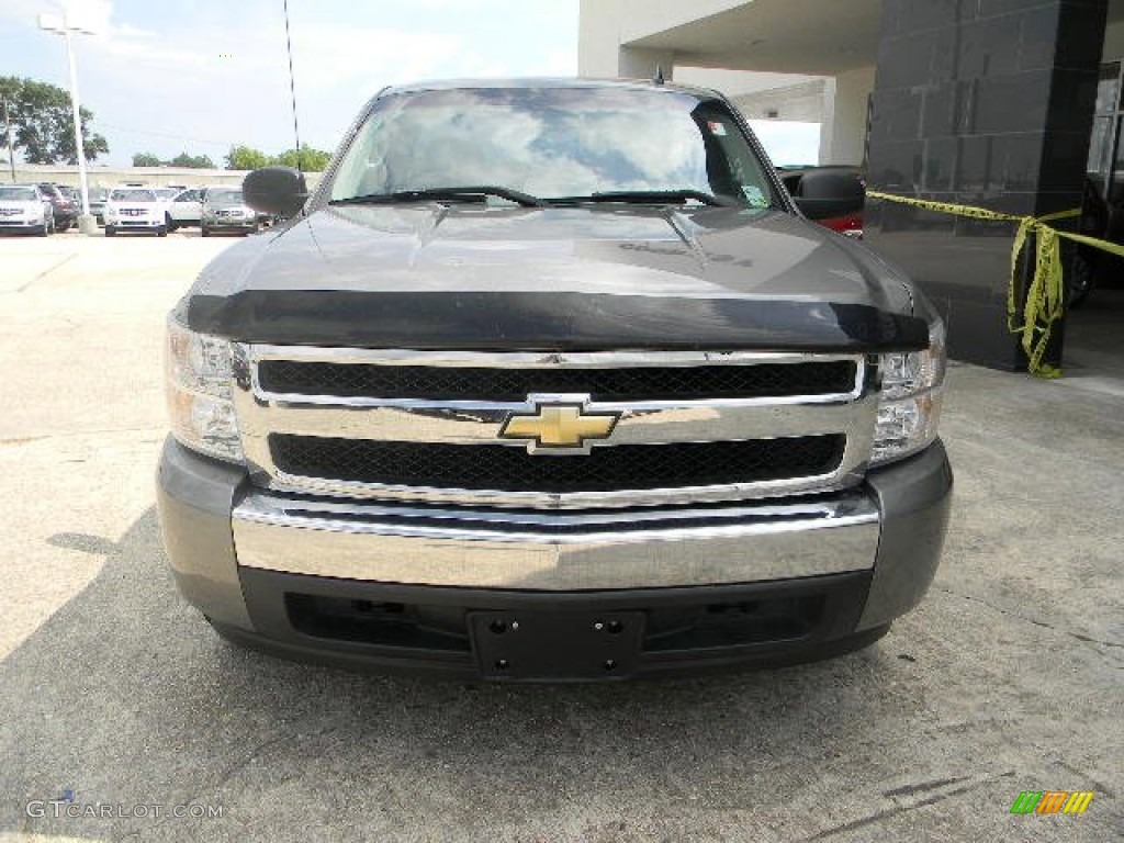 2008 Silverado 1500 LS Regular Cab - Graystone Metallic / Dark Titanium photo #2