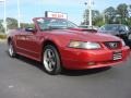 Laser Red Metallic 2002 Ford Mustang GT Convertible