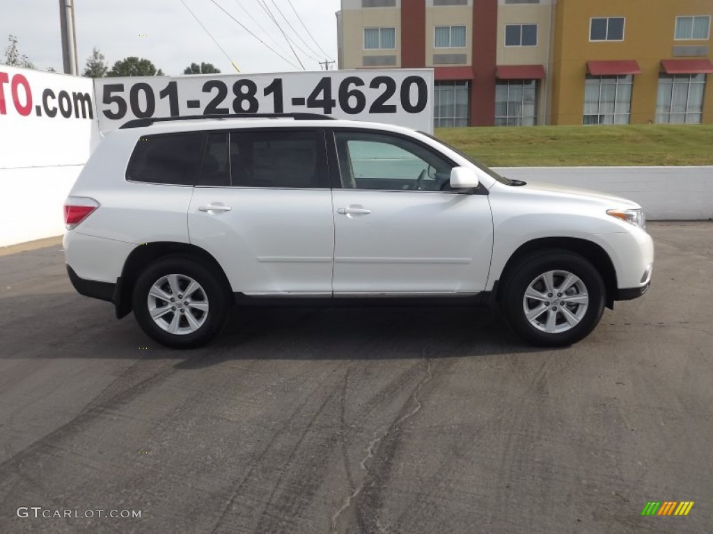 2012 Highlander SE - Blizzard White Pearl / Sand Beige photo #8