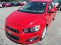 2012 Victory Red Chevrolet Sonic LT Sedan  photo #2