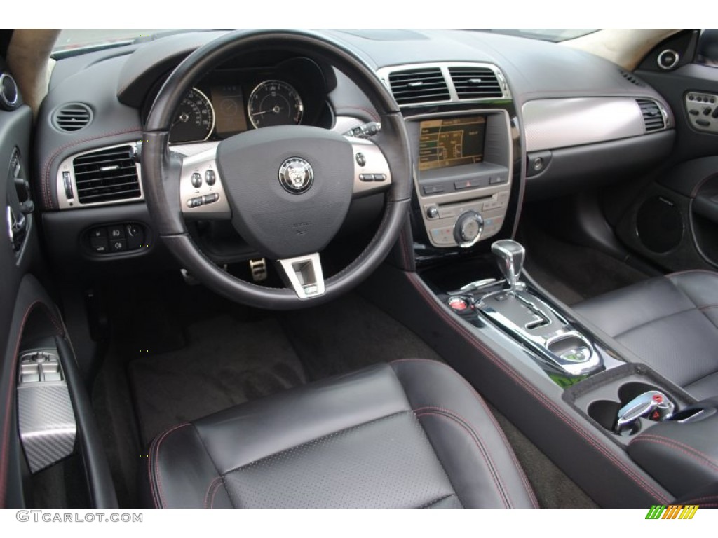 Charcoal Interior 2009 Jaguar XK XKR Portfolio Edition Convertible Photo #66699479