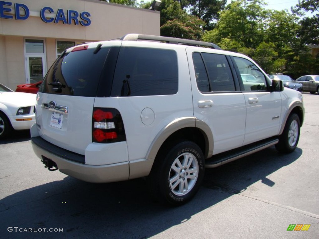 2008 Explorer Eddie Bauer - White Suede / Camel photo #8