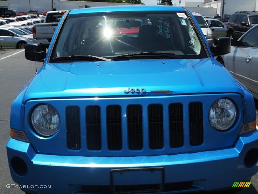 2008 Patriot Sport 4x4 - Surf Blue Pearl / Dark Slate Gray photo #8