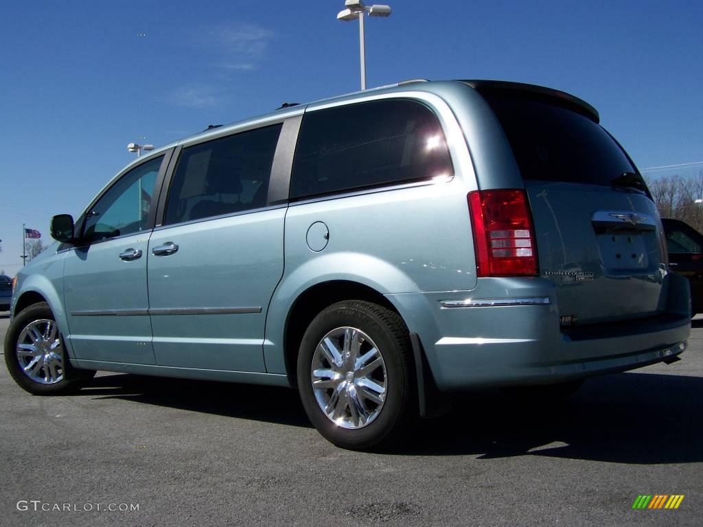 2008 Town & Country Limited - Clearwater Blue Pearlcoat / Medium Slate Gray/Light Shale photo #3