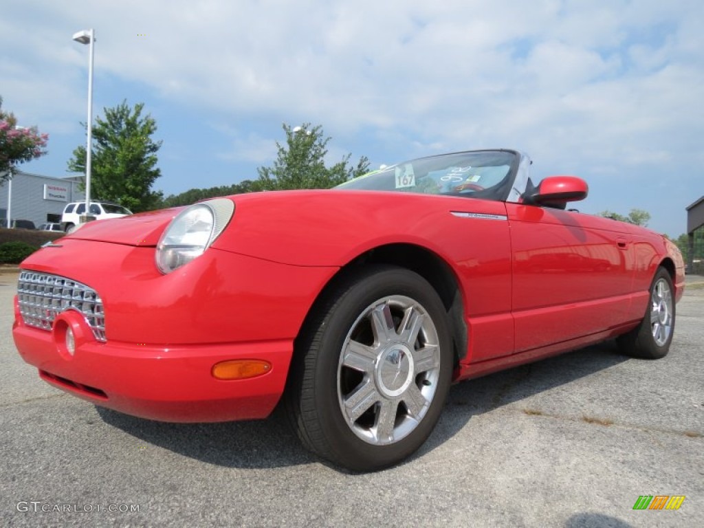 Torch Red 2005 Ford Thunderbird Premium Roadster Exterior Photo #66702917
