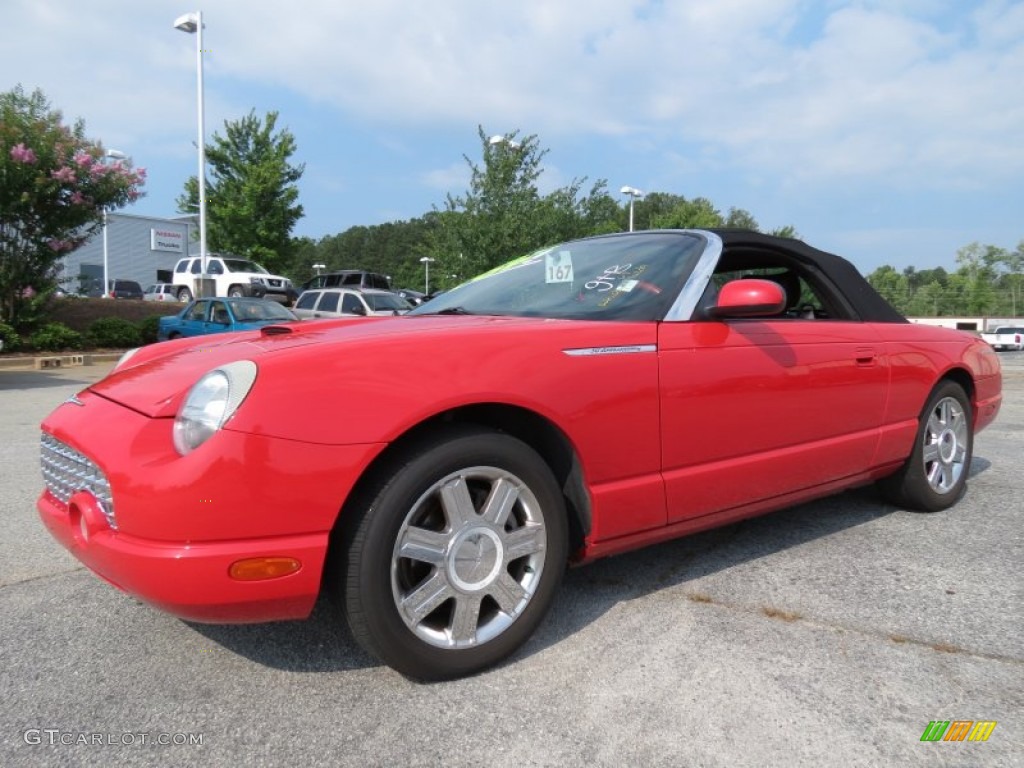 Torch Red 2005 Ford Thunderbird Premium Roadster Exterior Photo #66703031