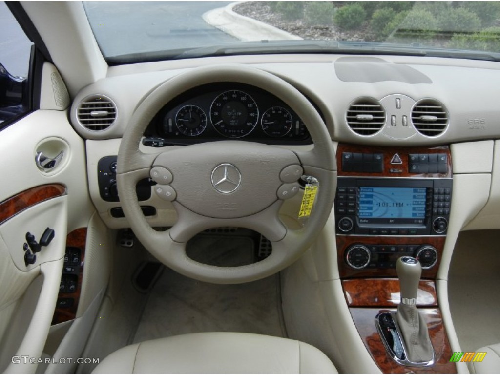 2009 Mercedes-Benz CLK 350 Coupe Stone Dashboard Photo #66703202
