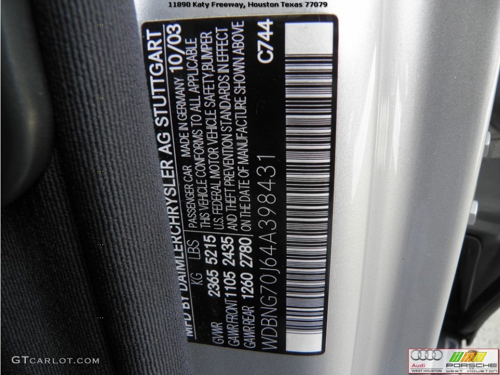 2004 S 430 Sedan - Brilliant Silver Metallic / Ash photo #34