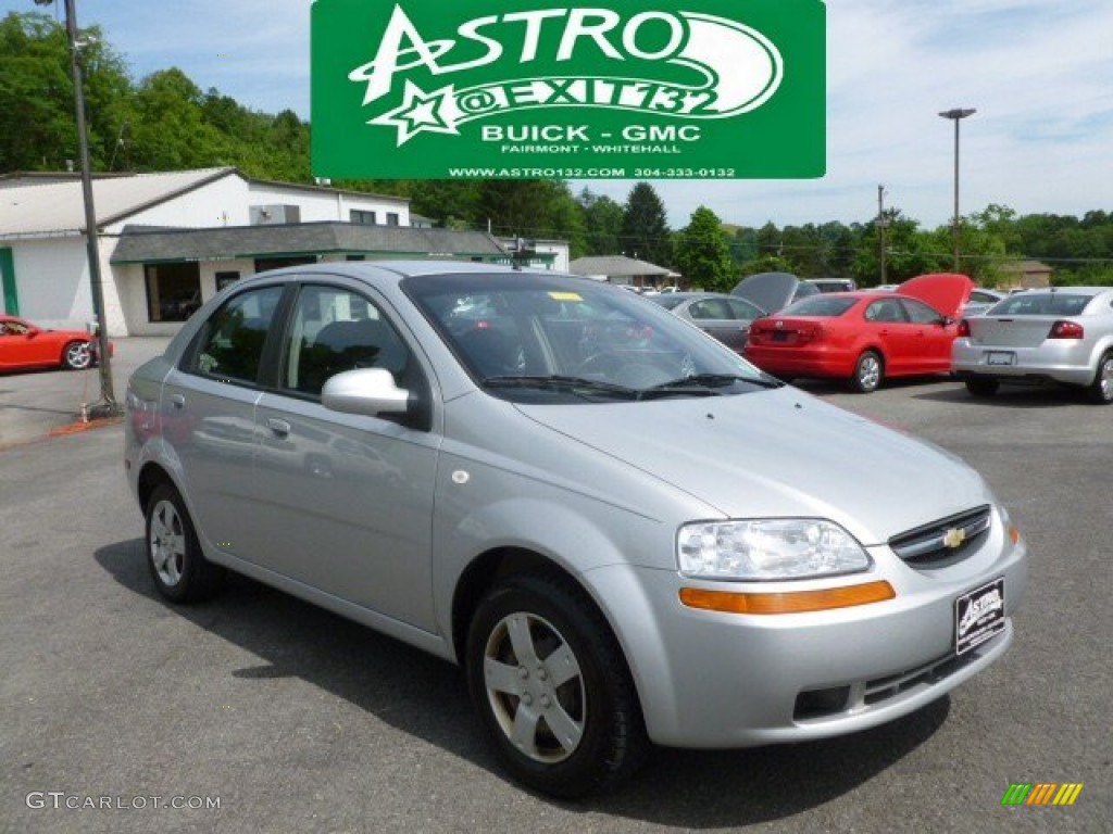 2006 Aveo LS Sedan - Cosmic Silver / Charcoal photo #1