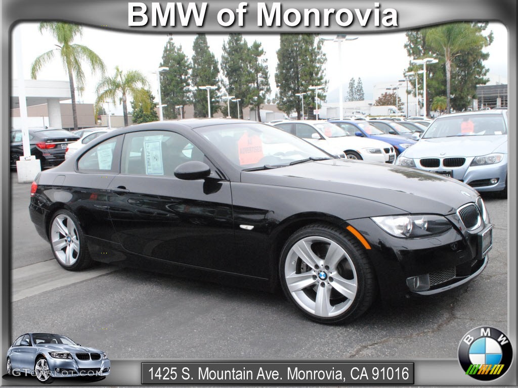 2009 3 Series 335i Coupe - Jet Black / Black photo #1
