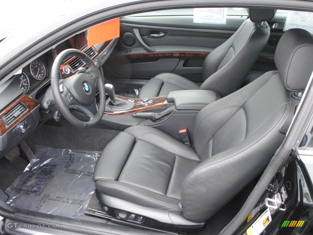 Black Interior 2009 BMW 3 Series 335i Coupe Photo #66707898