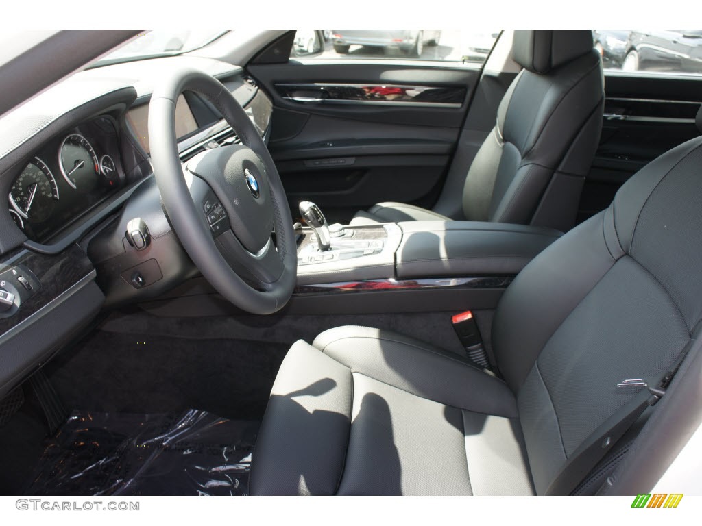 Black Interior 2012 BMW 7 Series 750Li Sedan Photo #66708071