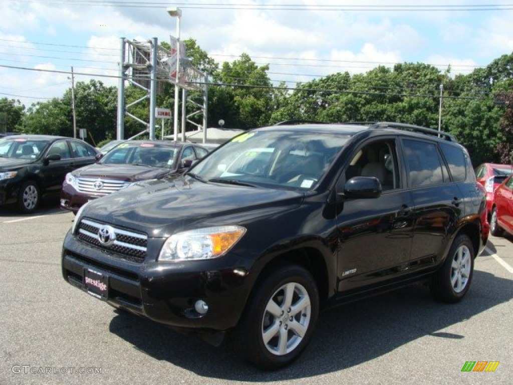 2008 RAV4 Limited 4WD - Black / Taupe photo #3