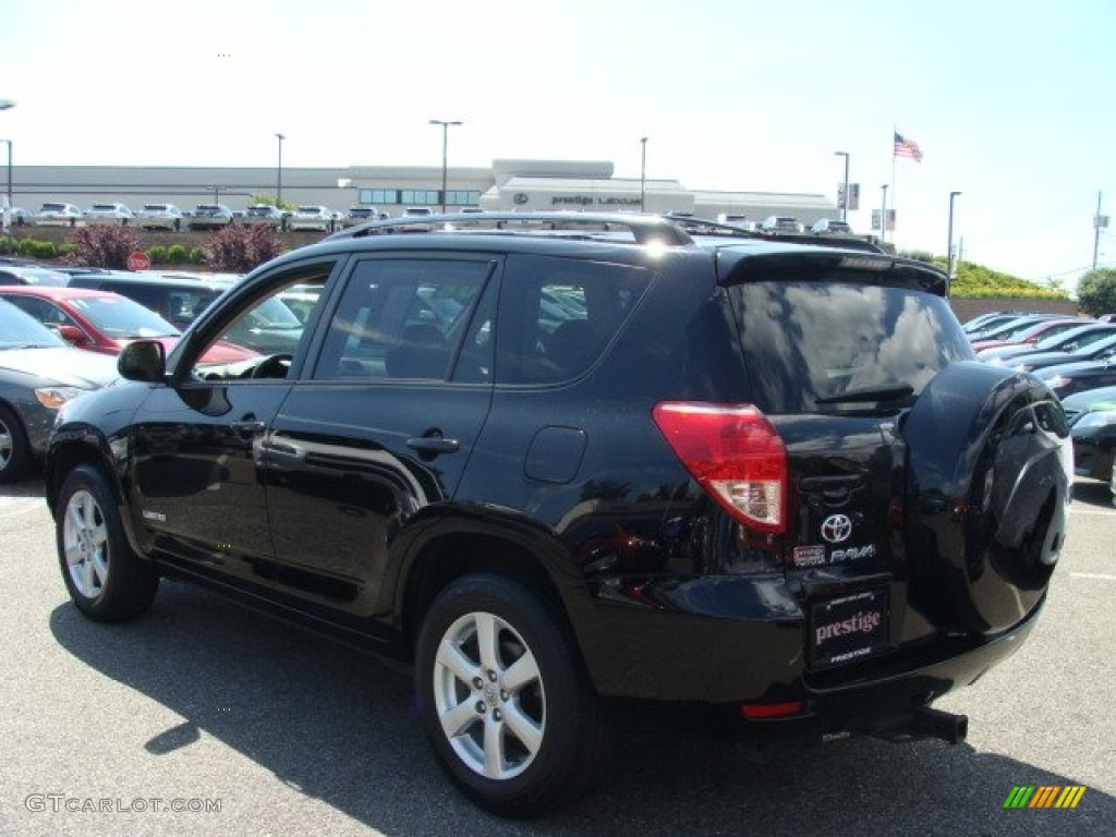 2008 RAV4 Limited 4WD - Black / Taupe photo #4