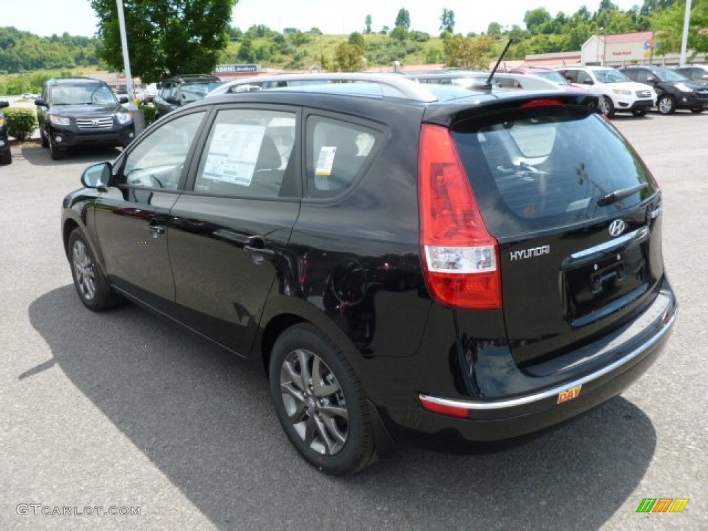 2012 Elantra GLS Touring - Black Noir Pearl / Black photo #5