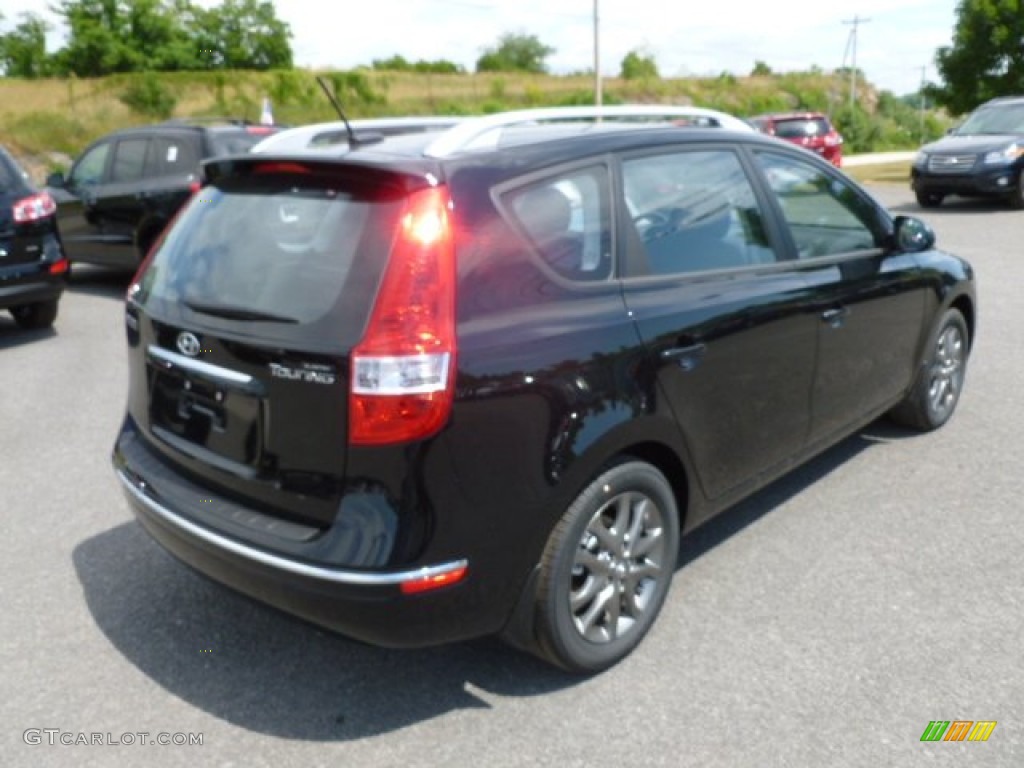 2012 Elantra GLS Touring - Black Noir Pearl / Black photo #7